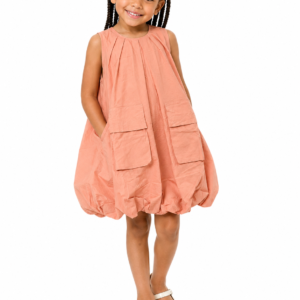 Bubble-Hem Cargo Dress