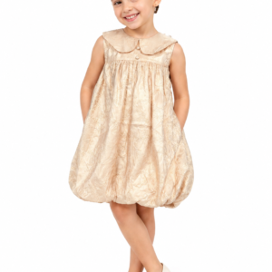 Jacquard Peter Pan Collar Bubble Dress