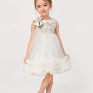 Sequin & Tulle Ruffle Dress